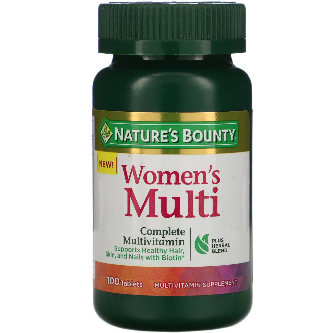 

Женские витамины Nature's Bounty Women’s multi, 100 таблеток (до 08.2022)