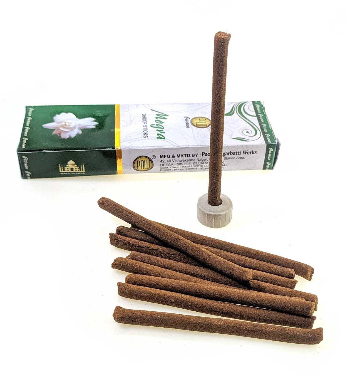 

Безосновные благовония Mogra Dhoop sticks "Индийский жасмин", PAW Индия