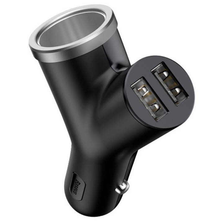 

Автомобильное зарядное устройство для телефона Baseus 3.1 A Black