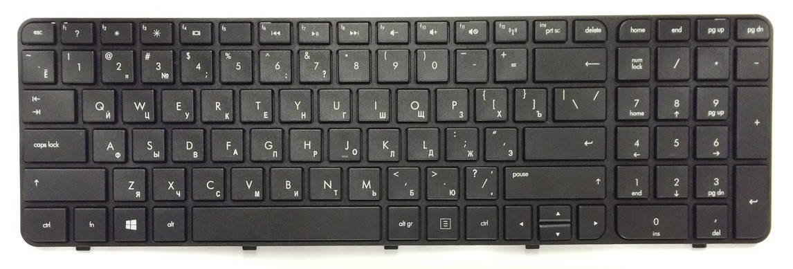 

Клавиатура HP Pavilion G7-2000 G7T-2100 G7Z-2200 с рамкой, Черный