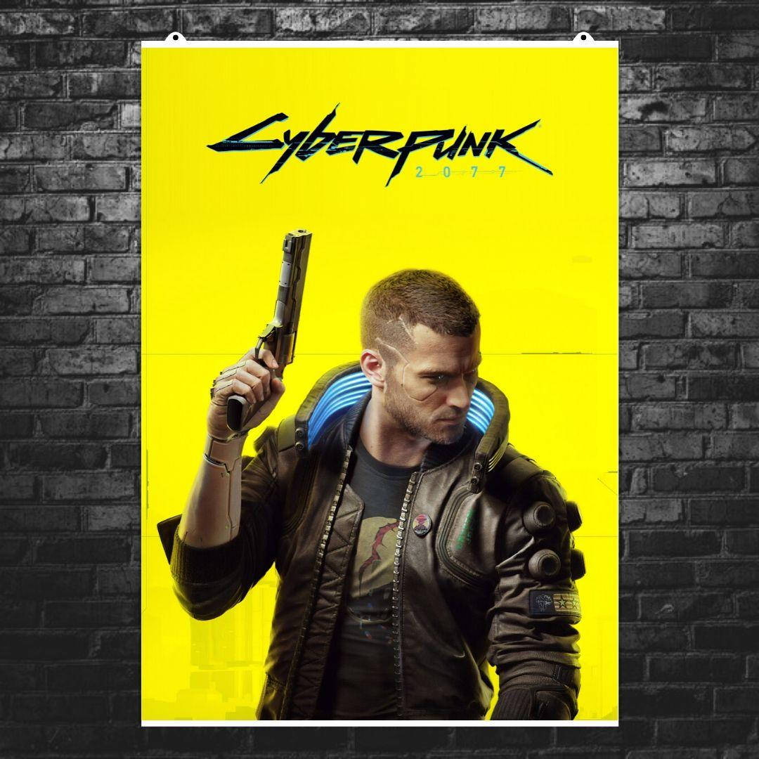 

Постер "Cyberpunk 2077 #2", жёлтый фон. Размер 42x30см (A3). Полуглянец