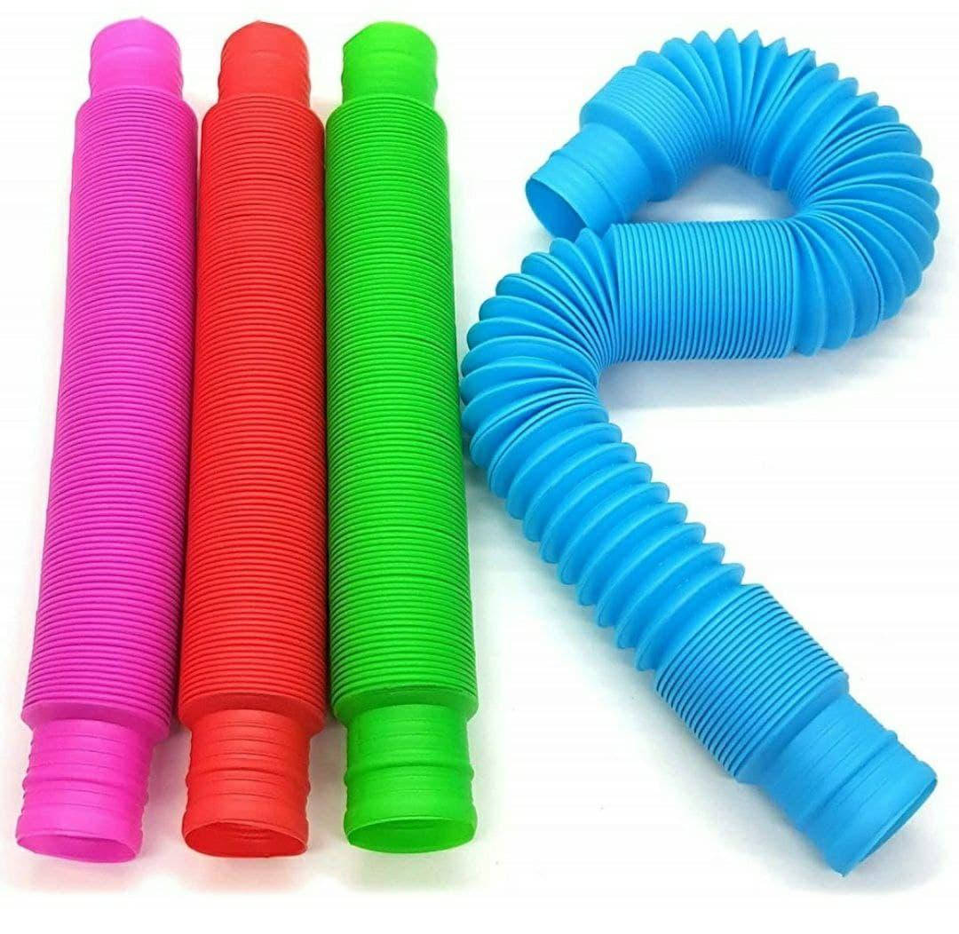 

Поп туб игрушка антистресс pop tube гофрированная трубка труба, Разные цвета