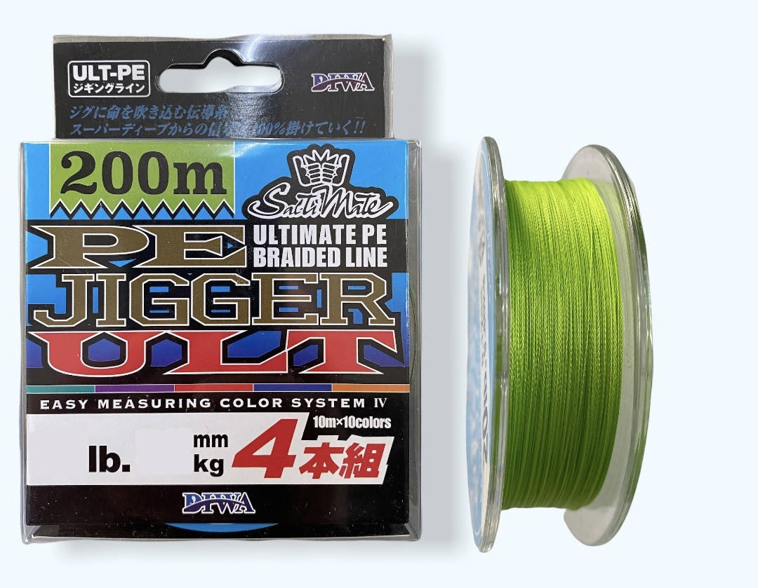 

Шнур DIWA Jigger UIT 200 м 0.14, Салатовый