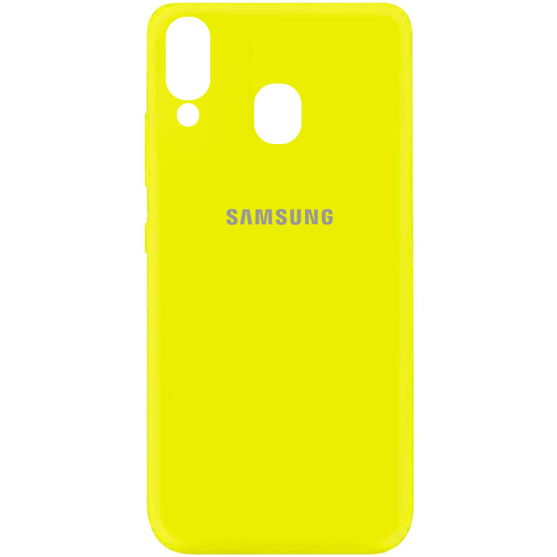 

Силиконовый чехол Silicone Cover на телефон Samsung Galaxy A40 A405F/Самсунг А40, Желтый