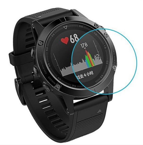 

Закаленное защитное стекло для спортивных часов Garmin Fenix 5 / Fenix 6 / Fenix 6 Pro, Прозрачный