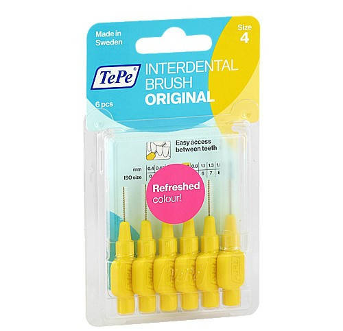 

Межзубные ершики TePe ID Bürste Gelb 0.7 mm, желтый