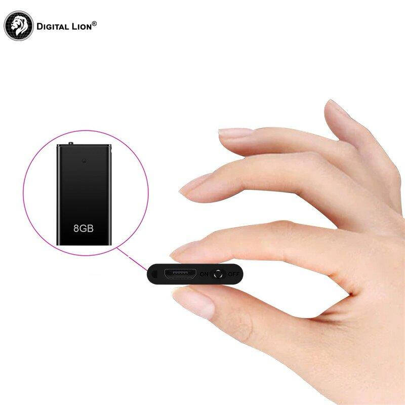 

Мини диктофон с активацией голосом Digital Lion R11s, 8 Гб, 15 часов записи