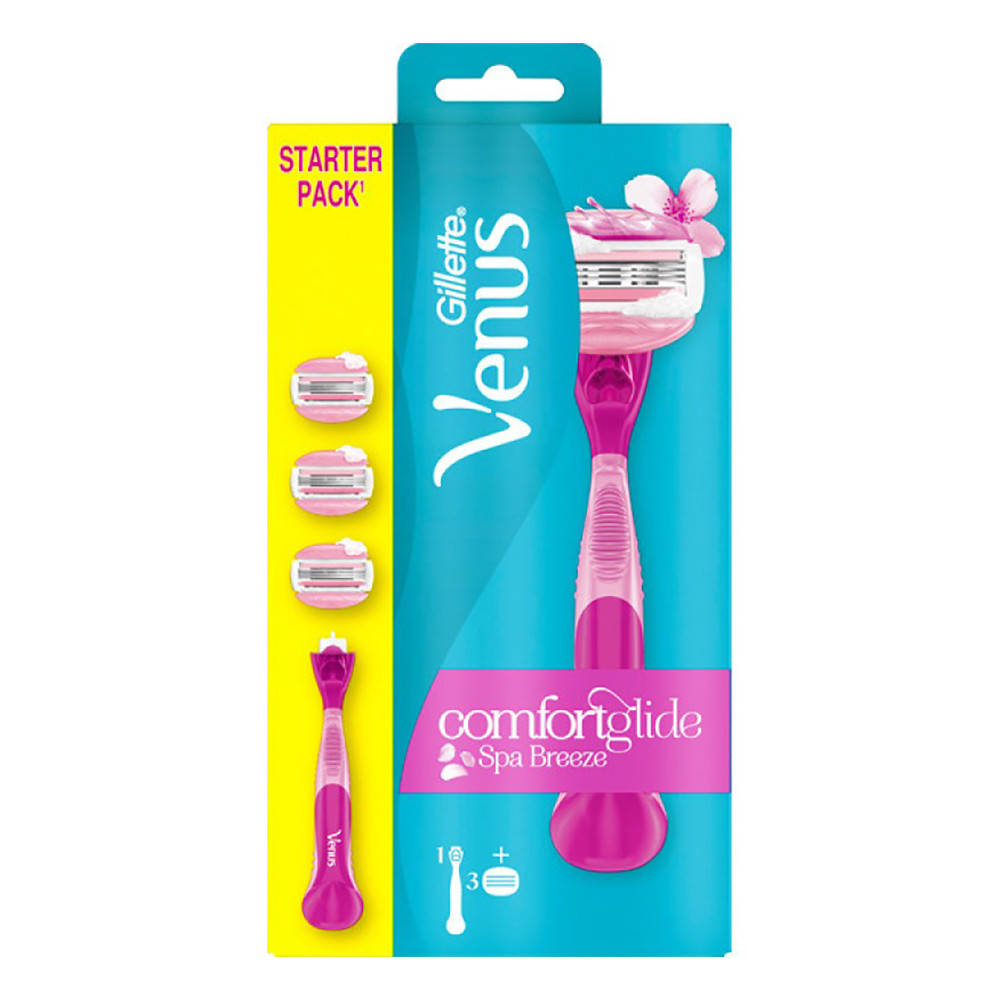 

Бритва с 3 сменными кассетами Gillette Venus Spa Breeze (7702018469680)