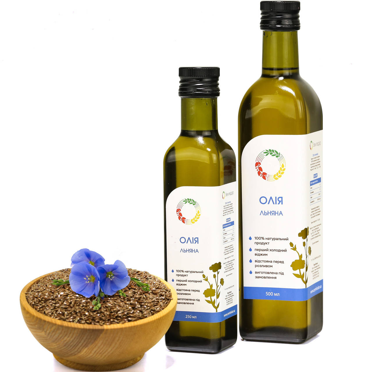 

Льняное масло холодного отжима (сыродавленное) нерафинированное