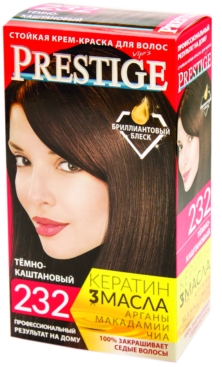 

Краска для волос Vip's Prestige 232 (Темно-каштановый)