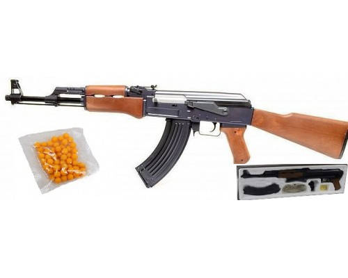 

Детский Автомат ZM93, пульки, длина 87 см., Черный