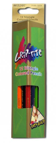 

Карандаши цветные треугольные, MARCO 12 цв. (9100-12СВ), Разные цвета