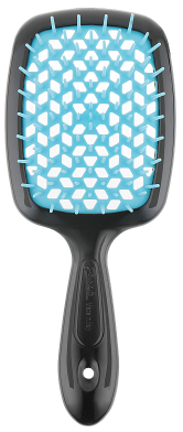 

Расческа Janeke 1830 Superbrush The Original Italian оригинал Джанек черная с голубым