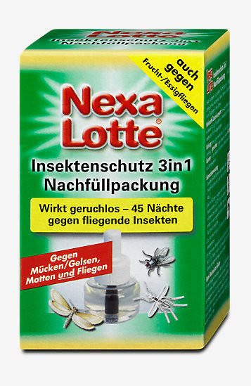 

Nexa Lotte Insektenschutz 3in1 Nachfüllpackung - Запаска для электрического испарителя от насекомых 35 мл