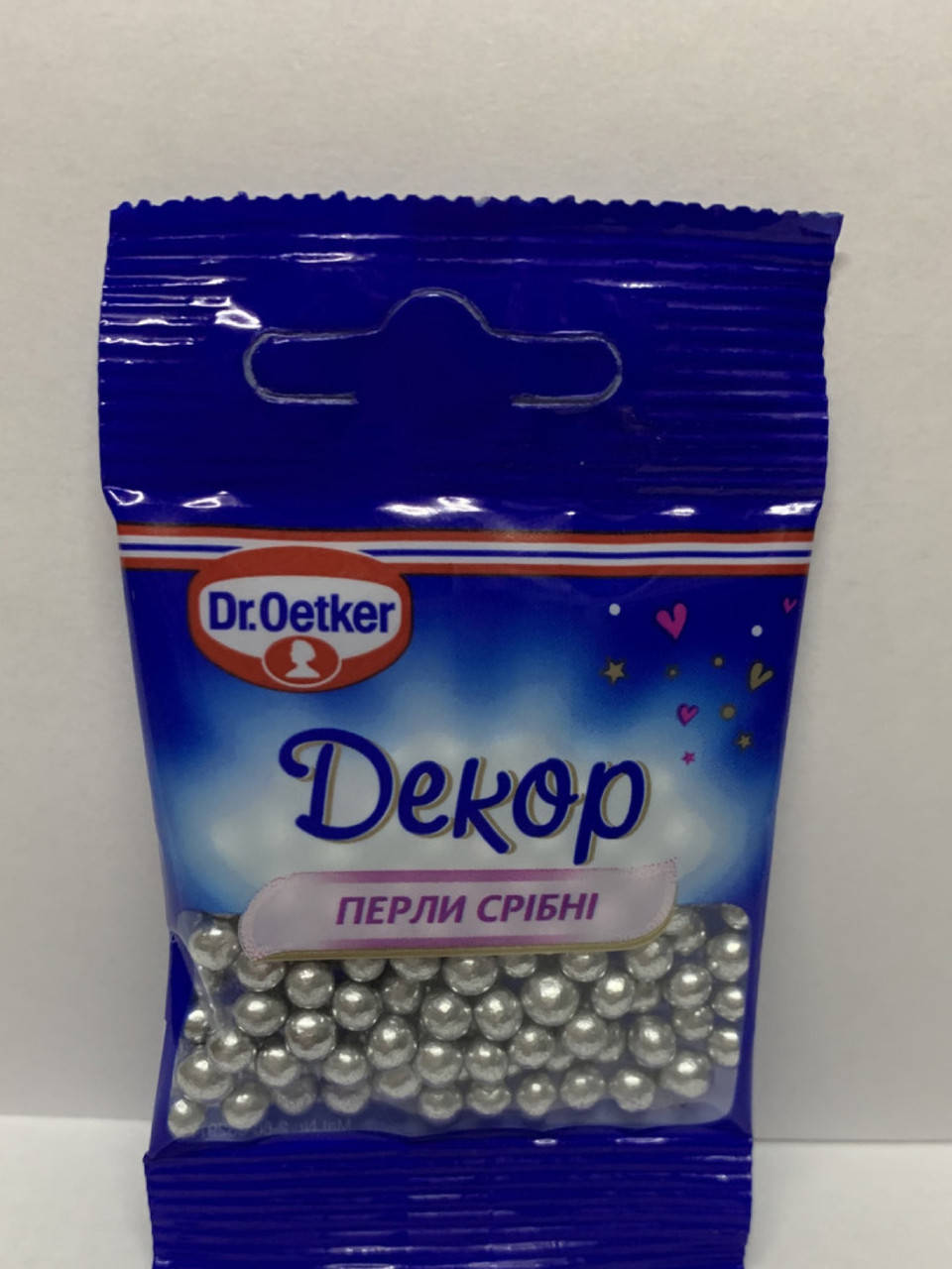 

Декор жемчужины серебрянные 10 гр ТМ «Dr. Oetker»