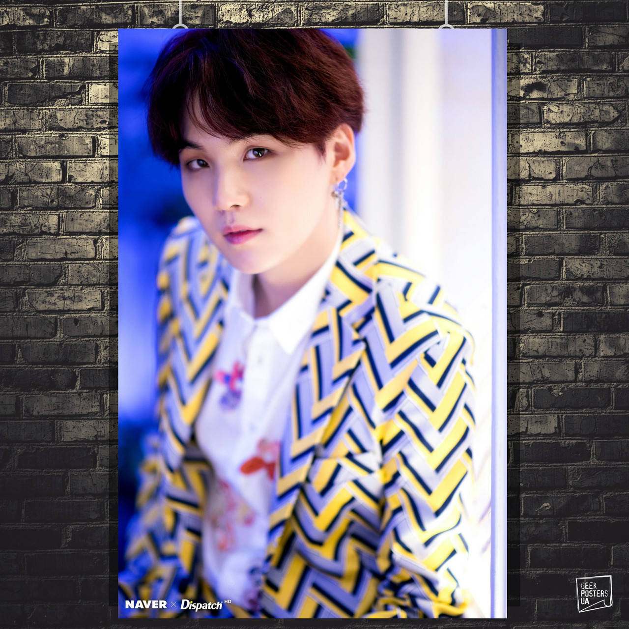 

Постер Мин Юнги, Suga, Min Yoongi, Bangtan Boys, BTS, Beyond The Scene. Размер 60x40см (A2). Глянцевая бумага