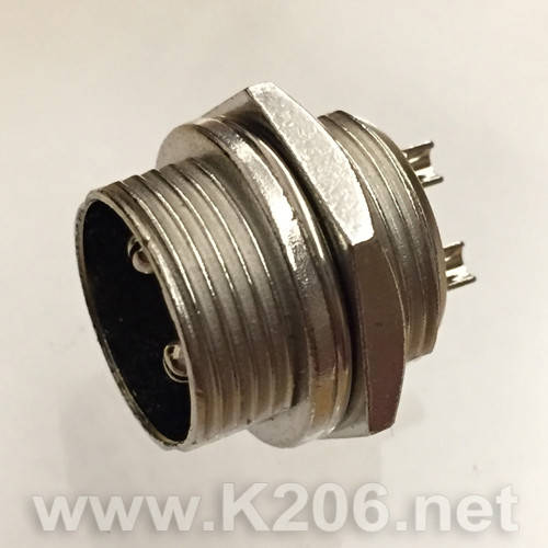 

GX20-2M M19 круглый 2-х контактный разъем на панель "папа"; 15A; 250V; IP55