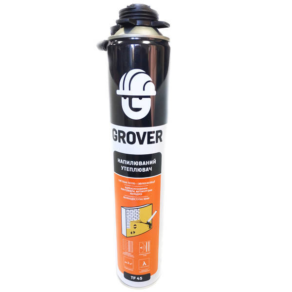 

Пена утеплитель полиуретановый Grover ТF 45 850 мл