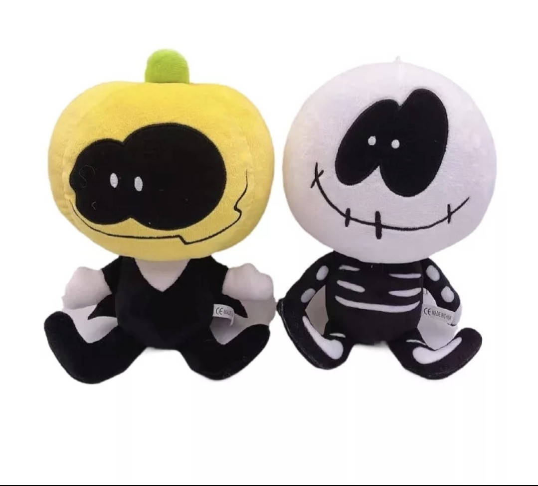 

Мягкие игрушки Скид и Памп из игры Пятничная ночь Friday Night Funkin