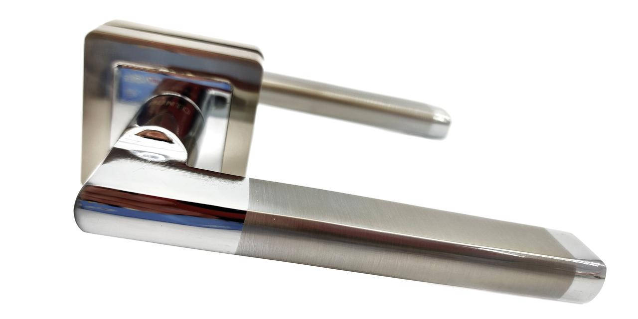 

Ручка раздельная PUNTO PLUTON QR SN/CP-3 матовый никель/хром (Китай)