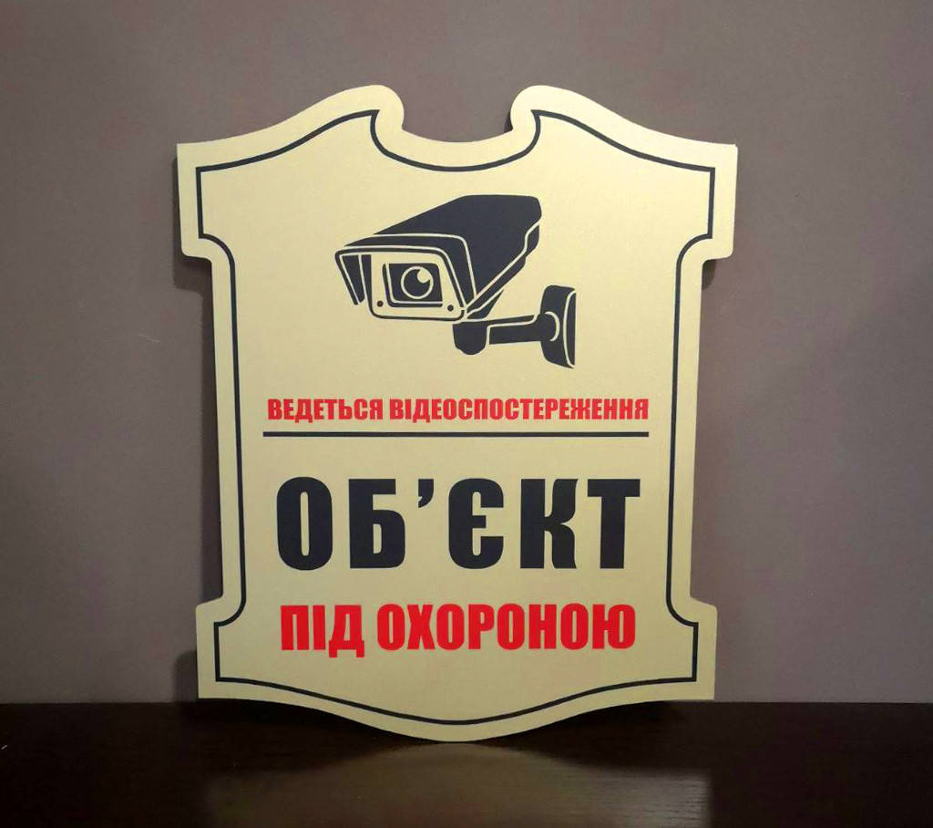 

Табличка комбинированная "Видеонаблюдение"