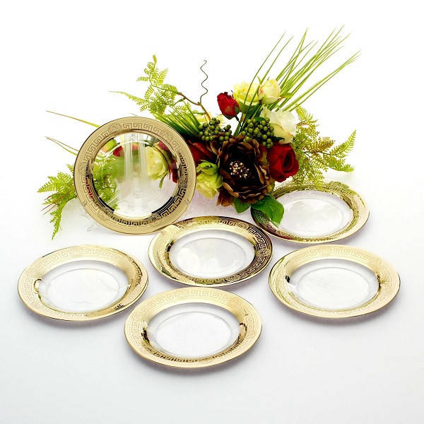 

Тарелка стеклянная 19,5см десертная Версаль