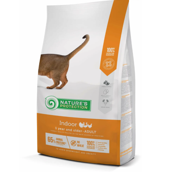 

Nature's Protection Indoor Adult food for cats Корм для взрослых кошек живущих в помещении 2 кг