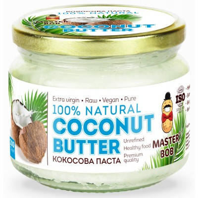 

Кокосовая паста Master Bob - Coconut Butter (300 грамм)