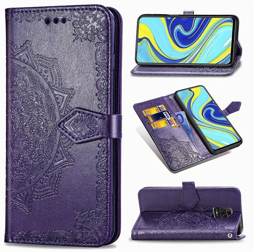 

Чехол Vintage для Xiaomi Redmi Note 9 Pro книжка кожа PU фиолетовый