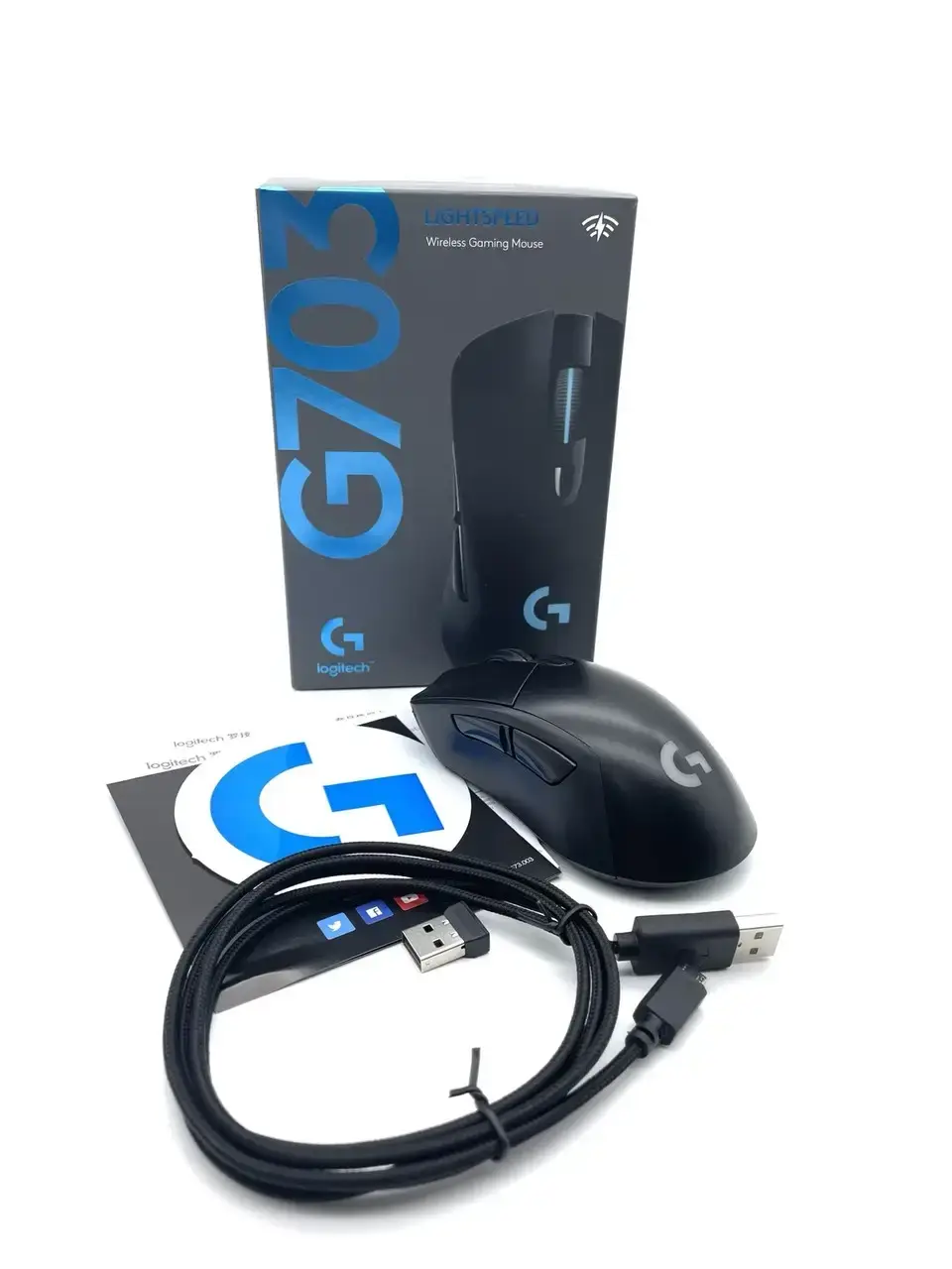 

Мышь беспроводная Игровая Logitech G703 С Аккумулятором Lightspeed HERO 16K Sensor Black, Черный