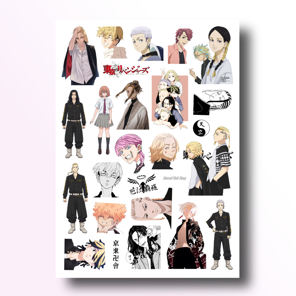 

Стикерпак А4 для вырезания Токийские мстители 01