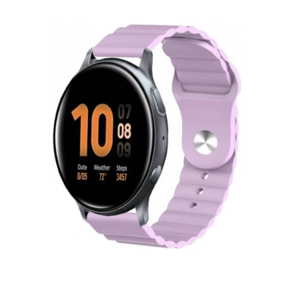 

Ремешок BeWatch для Samsung Galaxy Watch 42 | 3 41 mm | Active | Active 2 силиконовый 20мм Wave Лавандовый