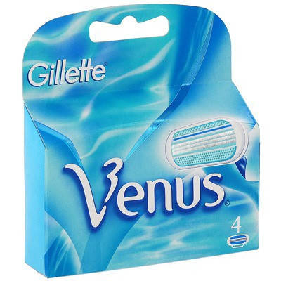 

Сменные кассеты для бритья Gillette Venus 4шт. в упаковке