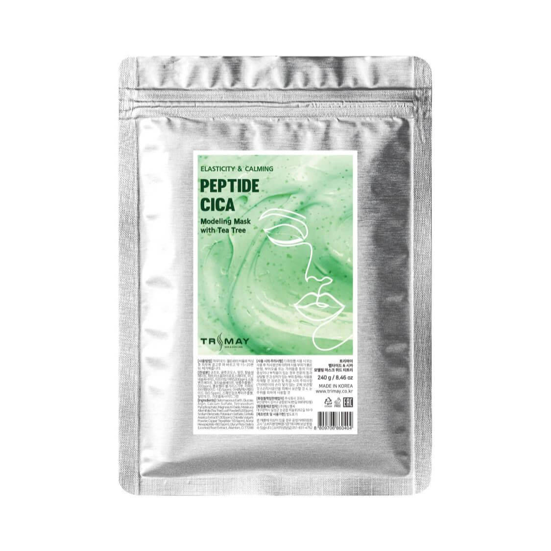

Альгинатная маска с экстрактом черного дерева Trimay Peptide & Cica Modeling Mask with Tea Tree 240 г