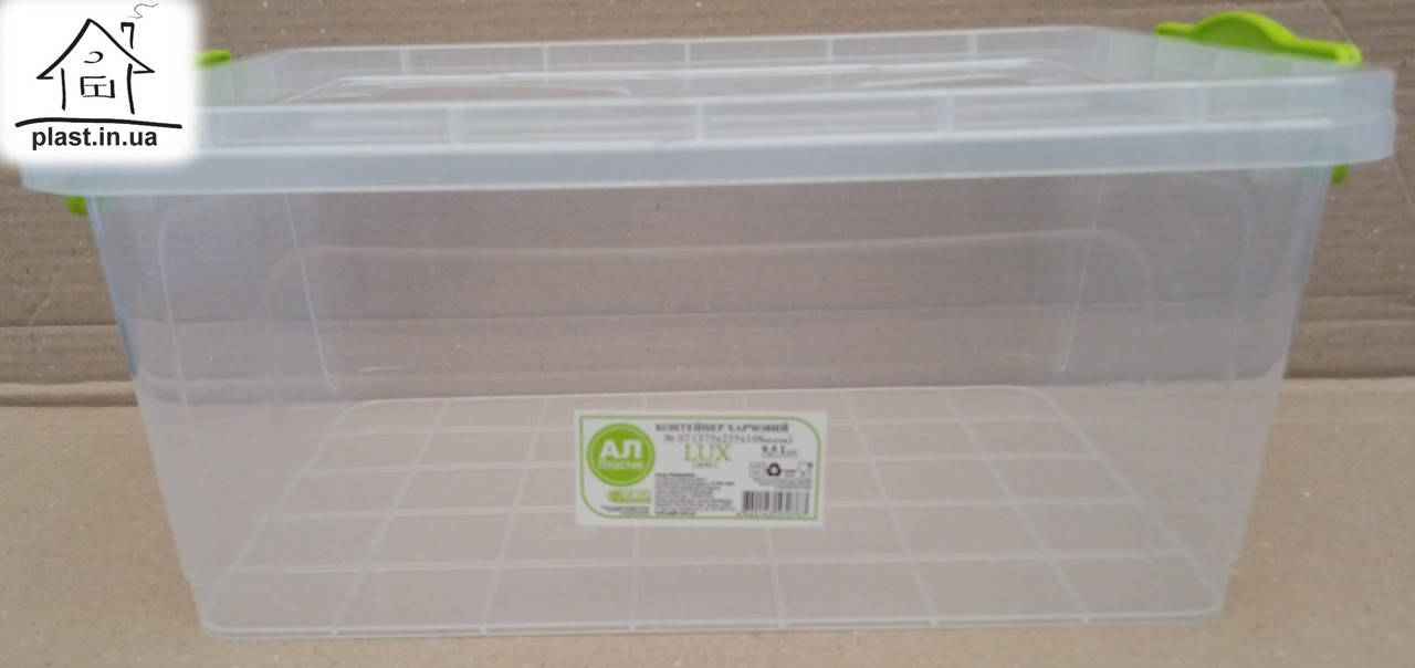 

Пищевой контейнер LUX 9,5 литров, Прозрачный