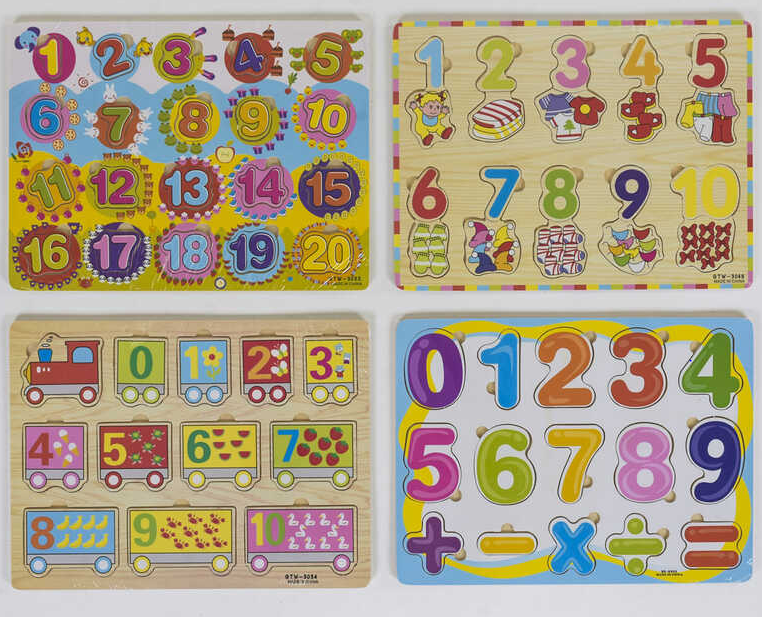 

Деревянная игра Рамка-вкладыш "Математика" в коробке 39471