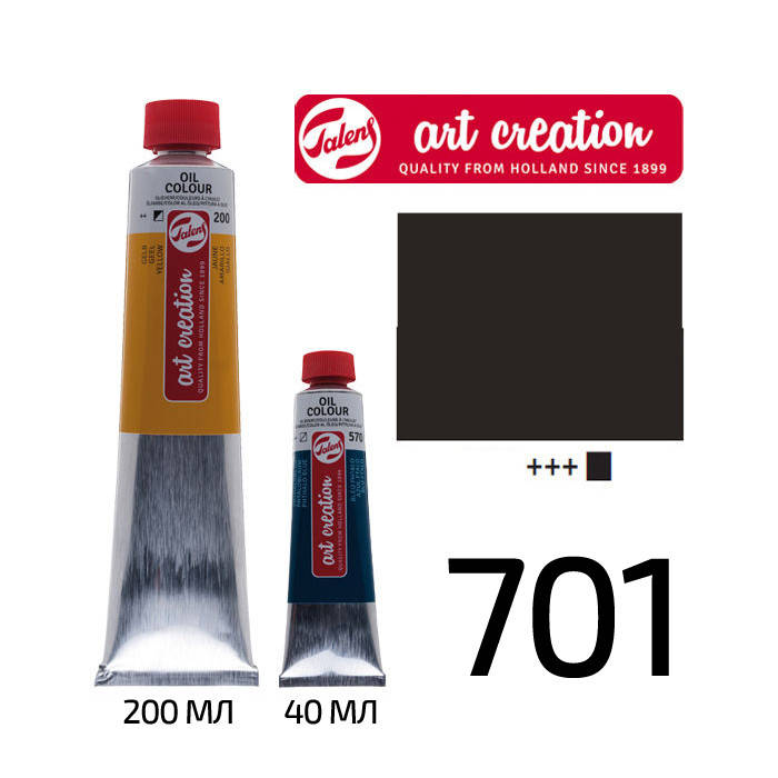 

Краска масляная ArtCreation, (701) Черная слоновая кость, 40 мл, Royal Talens