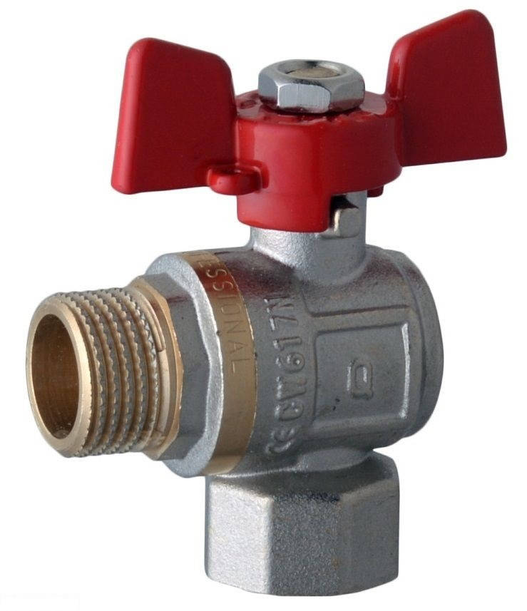 

Кран шаровый PROFESSIONAL 1/2" нв КБ угловой QP154 PN40