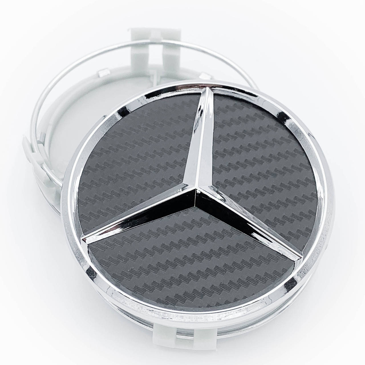 

Колпачки (заглушки) в литые диски Mercedes Benz (Мерседес) 75 мм Черный - Карбон