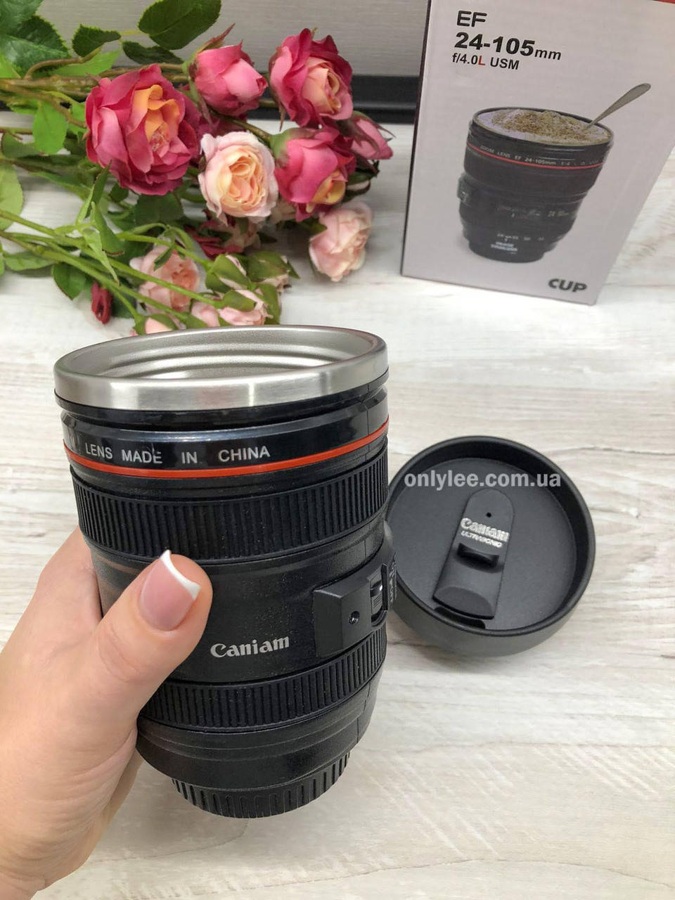 

Кружка-объектив Canon EF 24-105 mm f/4.0L USM термокружка-объектив, Черный