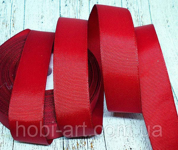 

Стрічка репсова 25мм, № D-14 темно-червона