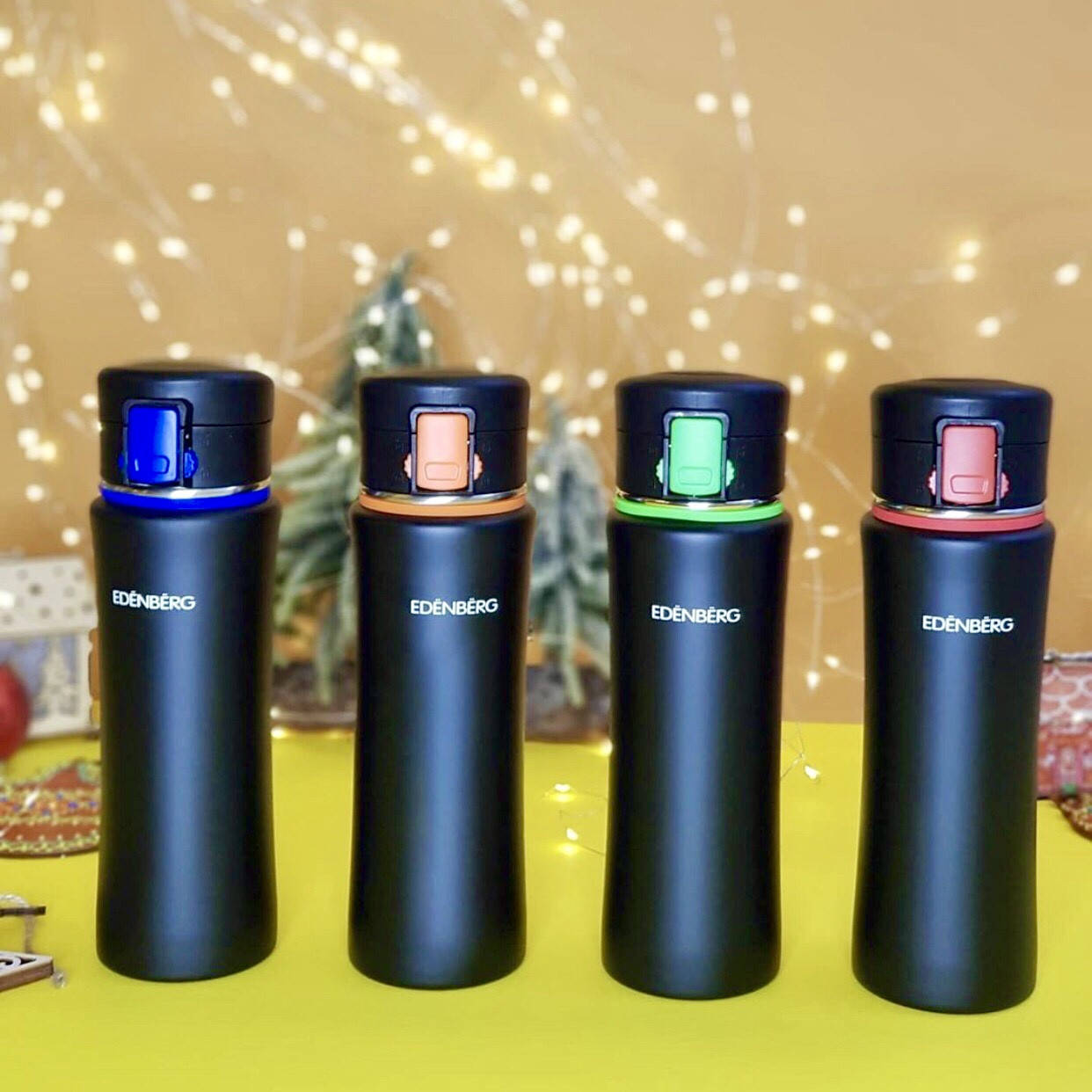 

Термокружка вакуумная из нержавейки 480мл для кофе и чая Edenberg EB-628 Термо чашка металлическая термос, Синий