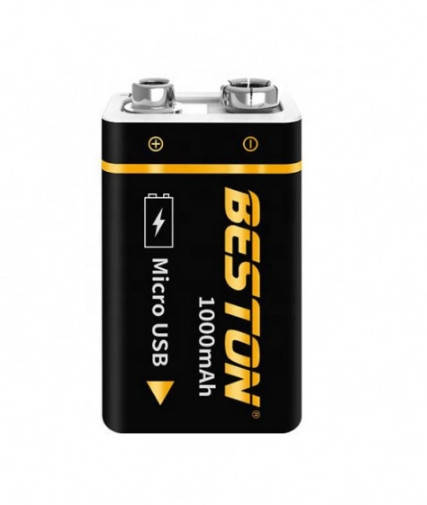 

Аккумулятор Beston USB 9v крона Li-ion 1000mAh