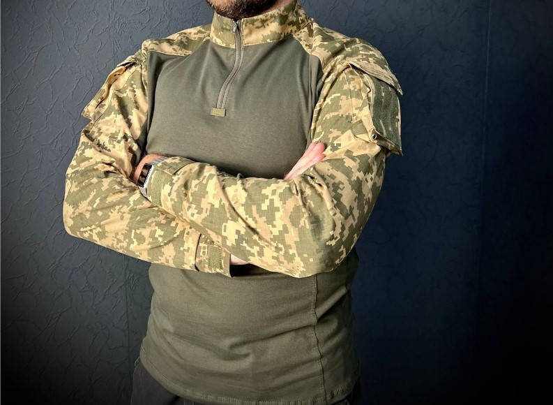 

Убакс рубашка тактическая боевая Военная рубашка ubacs рукава пиксель (М-1117) XXL