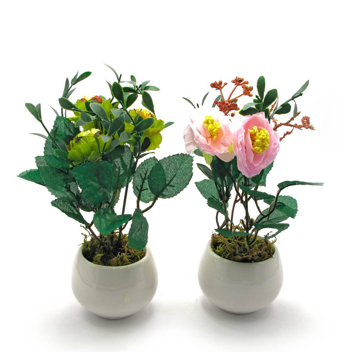 

Цветы в горшке искусственные (20х7х7 см)