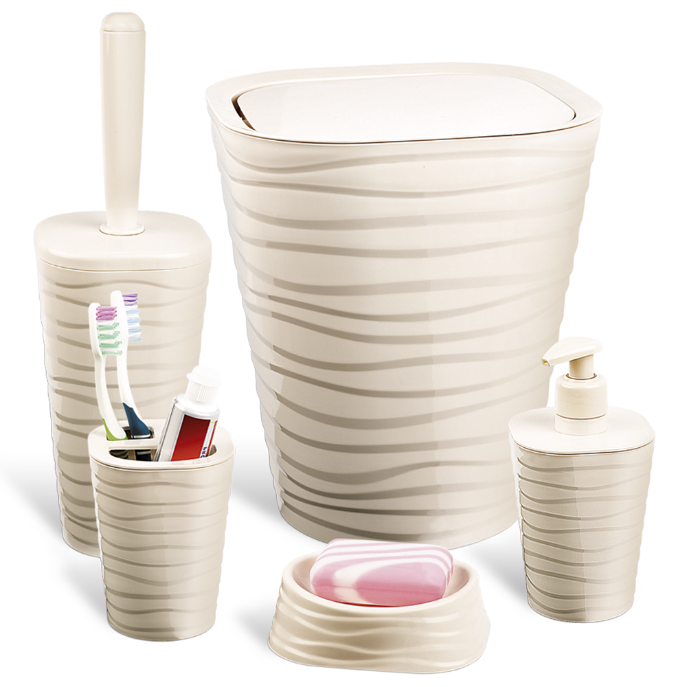 

Набір для ванної кімнати PLANET WELLE 5 Предметів Кремовий