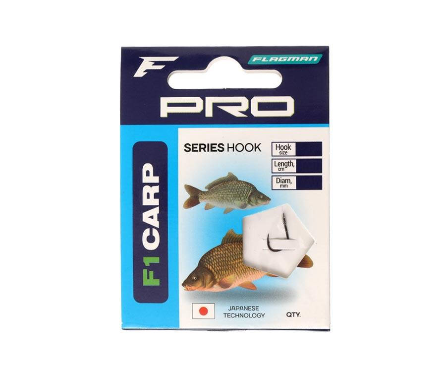 

Готовый поводок Flagman F1 Carp Hooks To Nylon №14