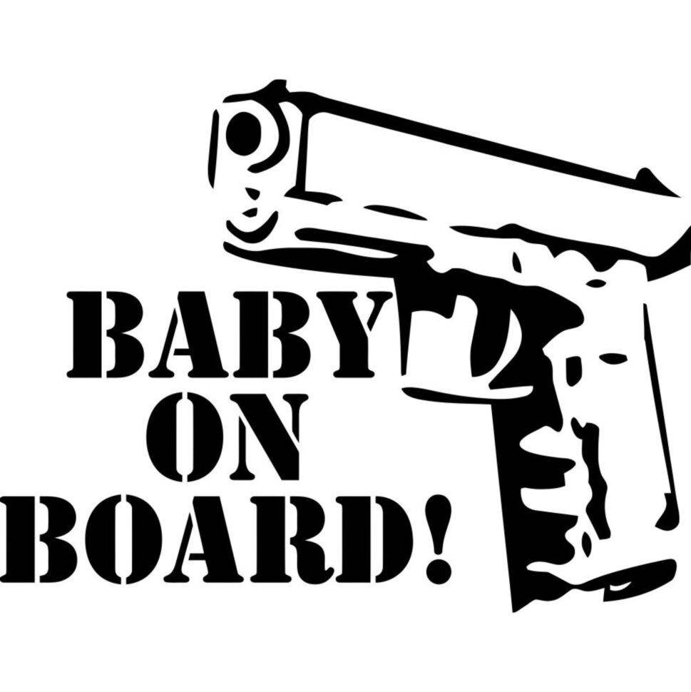 

Виниловая наклейка на автомобиль - Baby on Board v12