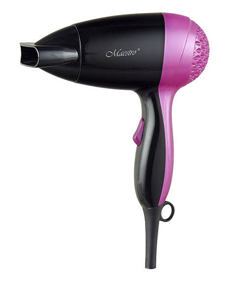 

Фен для волос Maestro MR-200 1200 Вт Черный/ Розовый