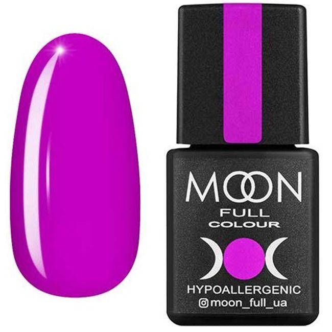 

Гель лак Moon Full color Gel polish №163 (ярко сиреневый, эмаль), 8 мл